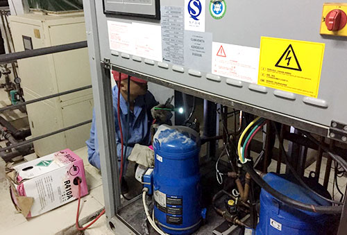 涡旋式地源热泵机组维保,克莱门特机组维修保养,空调机组维修