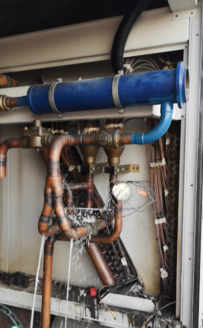 大型中央空调 克莱门特地源热泵机组  压缩机 蒸发器进水维修