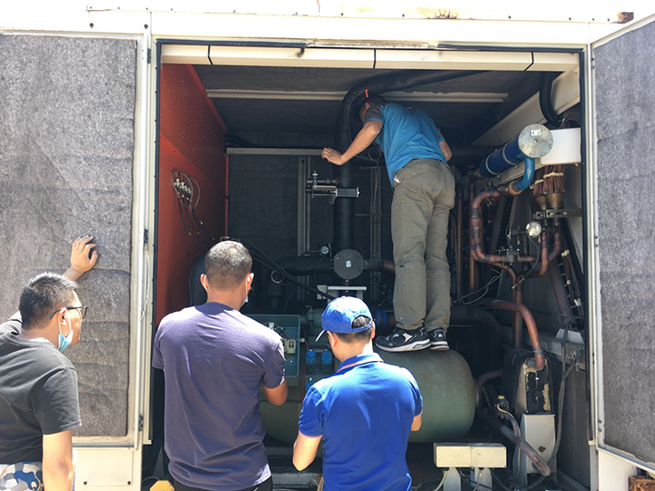 克莱门特风冷热泵螺杆机组维修